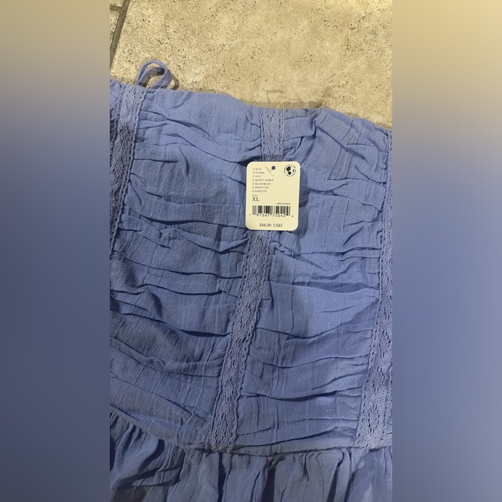 Free People Fun In The Sun Top NWOT Size XL Misty Dawn / C40 - Picture 4 of 5